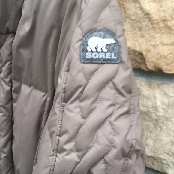 Sorel down vest ski resort cabin lodge cowgirl travel rodeo Christmas festival - Picture 8 of 11